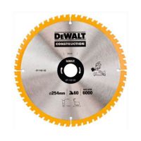 Диск пильний DeWALT, 254x30мм, 60 зубїв, угол заточки +5 градусов, геометрия зуба ATB, комплект переходных колец.