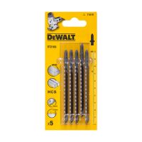 Полотно пильное DeWALT по дереву, ДСП, МДФ, столярным плитам, фанере, пластику, общая длина 100мм, рабочая длина 73мм, глубина реза 30мм, чистий рез, для электролобзиков, 5шт.