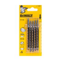 Полотно пильное DeWALT по дереву, ДСП, МДФ, столярным плитам, фанере, пластику, общая длина 100мм, рабочая длина 68мм, максимальная глубина пропила 60мм, грубая быстрая реза, 5шт