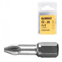 Бита торсионная DeWALT "Extra Grip" Pz3, L=25мм, 20шт