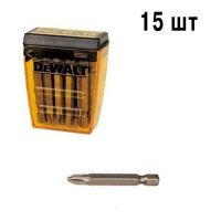 Бита DeWALT Ph2, L=50мм, 15 шт.