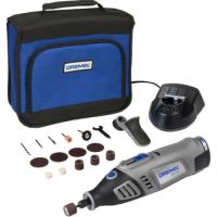 Многофункциональный аккумуляторный Dremel 8100, 1 приставка и 15 насадок