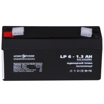 АККУМУЛЯТОР AGM LOGICPOWER LP 6-1,3 AH