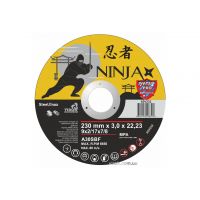 Диск відрізний по металу та нержавіючій сталі NINJA ТМ "VIROK" Ø=230х22.23 мм t=3 мм