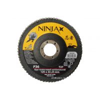 Круг пелюстковий шліфувальний NINJA TM VIROK Т27 125х22 мм Р36